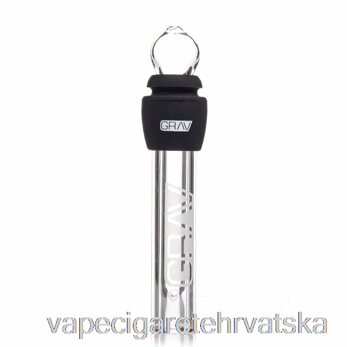 Vape Cigarete Grav Staklo Tupo Sa Silikonom Crno
